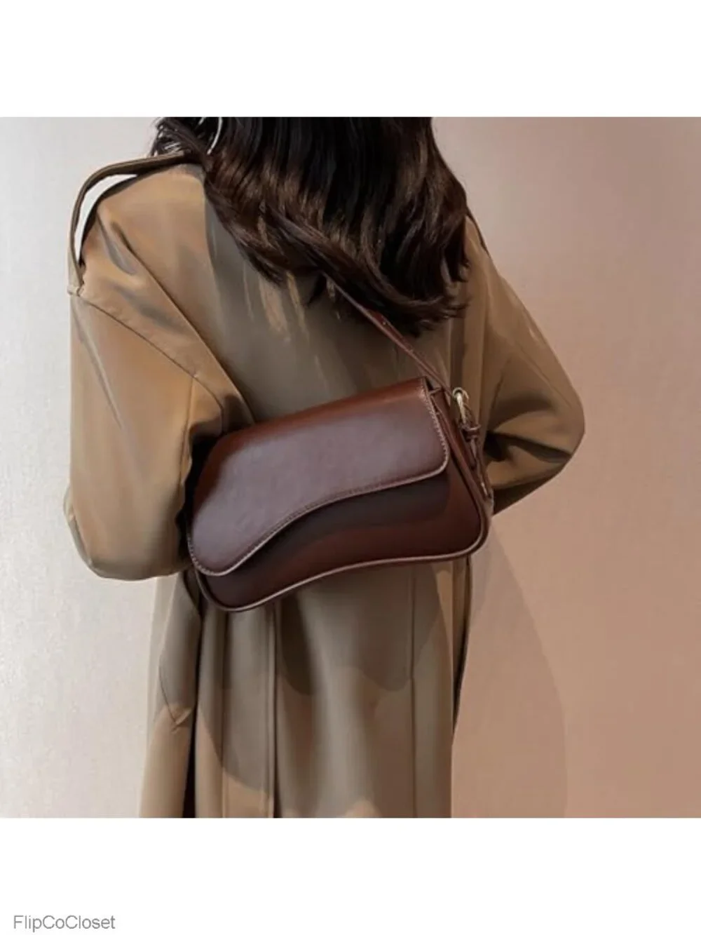 Y2K Vegan Leather Hobo Shoulder Bag Crossbody with 2 Removable Straps